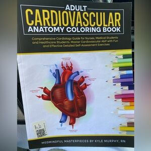 Adult Cardiovascular Anatomy Coloring Book